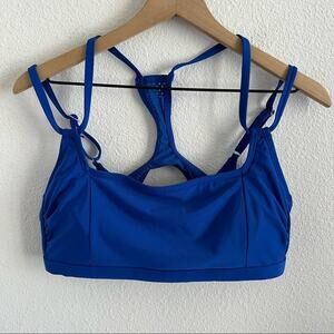 All In Motion Blue Cross Over Bra Active/Swim Large